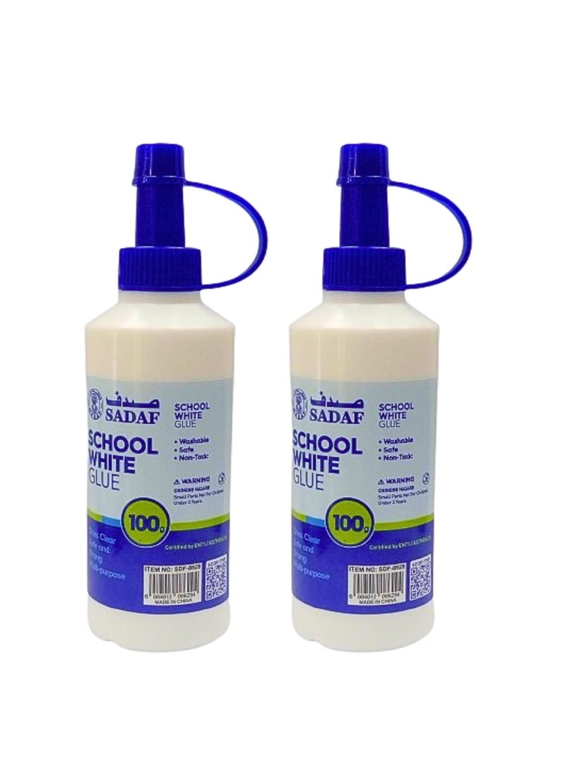 Sadaf White Glue 100g Dries Clear Safe And Strong Multi purpose (Pack of 2) - Image 2