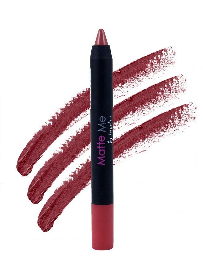 INCOLOR Matte Me Crayon Lipstick Long Lasting Waterproof And Smooth Texture Pencil Lipstick For Girl & Women 2.3G Shade No.3 - Image 3