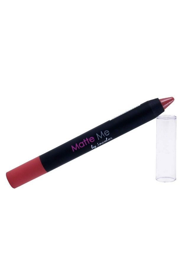 INCOLOR Matte Me Crayon Lipstick Long Lasting Waterproof And Smooth Texture Pencil Lipstick For Girl & Women 2.3G Shade No.3 - Image 4