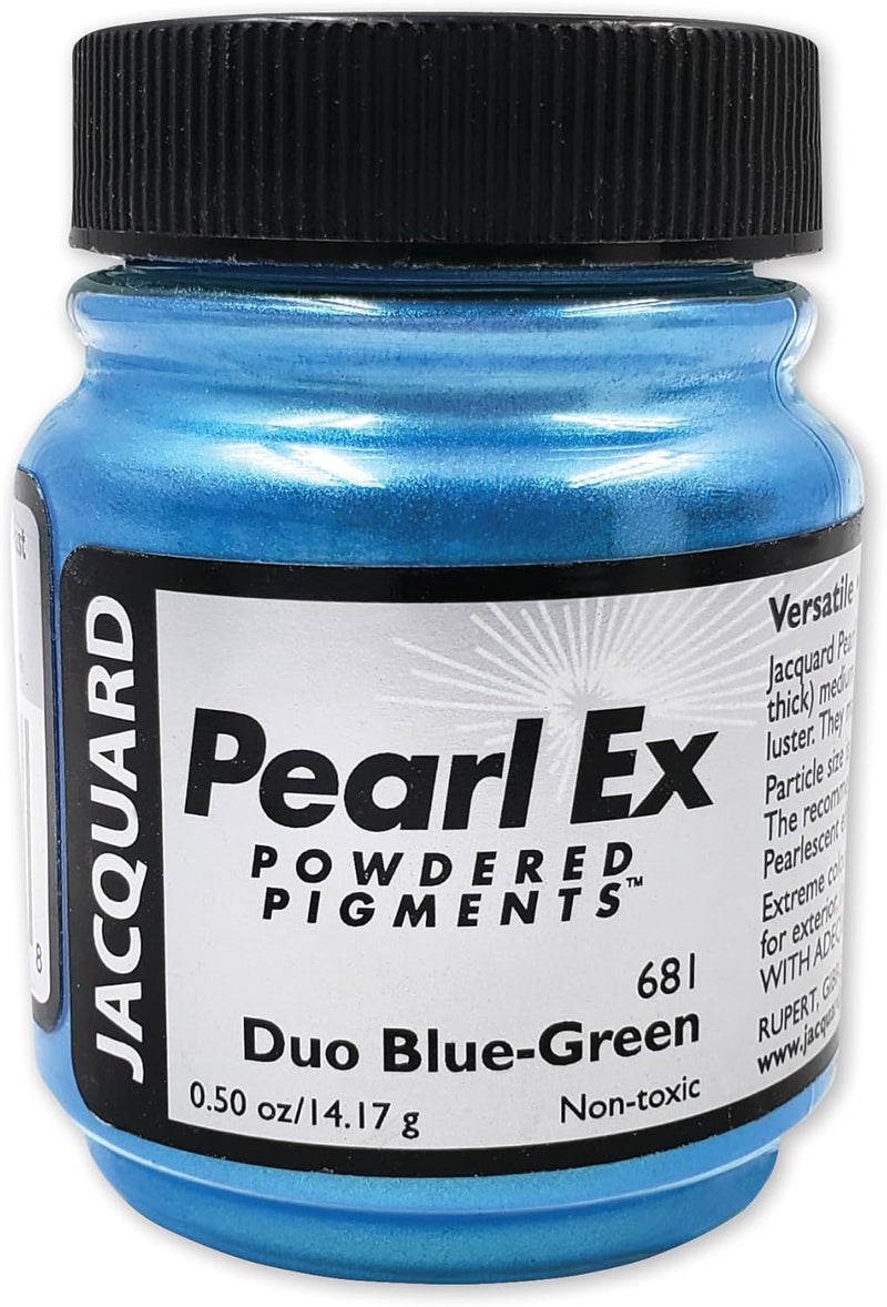 Jacquard Pearl Ex Powdered Pigment 0.5oz Duo Blue-Green - Image 1