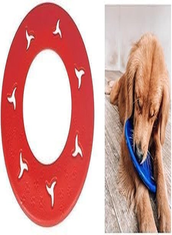 Waexlla Dog Frisbee Fetch Toy Flying Disc for Dogs Durable Non-Toxic Rubber Outdoor Pet Training Toy Lightweight Exercise Playing Chew Flyer | 1 Pcs, Multicolor - Image 3