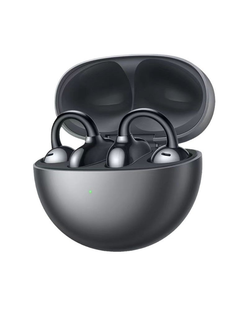 Free Clip Wireless Earbuds, Open Ear Bluetooth Earphones With Long Lasting Battery, IP54 Water Resistance Lightweight Durable In Ear Headphones For Music Gaming, (Beige) - Image 1