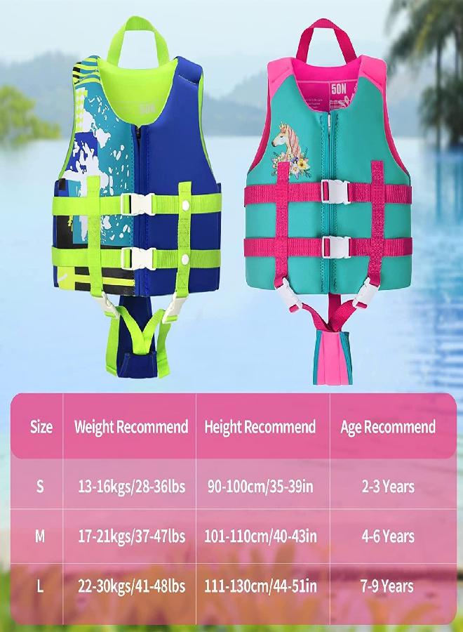 OldPAPA Kids Swim Vest- Swimming Vest for Child with Adjustable Safety Strap, Suitable for Age 1-9 Years (Pink, S/(2-4 Years))  - Image 3