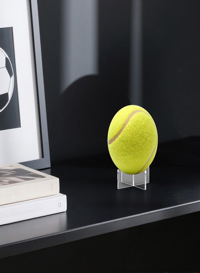 UoYeet Ultra-Clear Acrylic Sports Ball Display Stand (3-Pack), Thick Shatterproof Holder for Softball, Baseball, Golf Ball & Memorabilia – Small Size 1.97 x 1.1 inch - Image 2