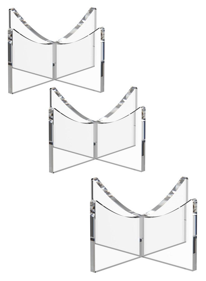 UoYeet Ultra-Clear Acrylic Sports Ball Display Stand (3-Pack), Thick Shatterproof Holder for Softball, Baseball, Golf Ball & Memorabilia – Small Size 1.97 x 1.1 inch - Image 1