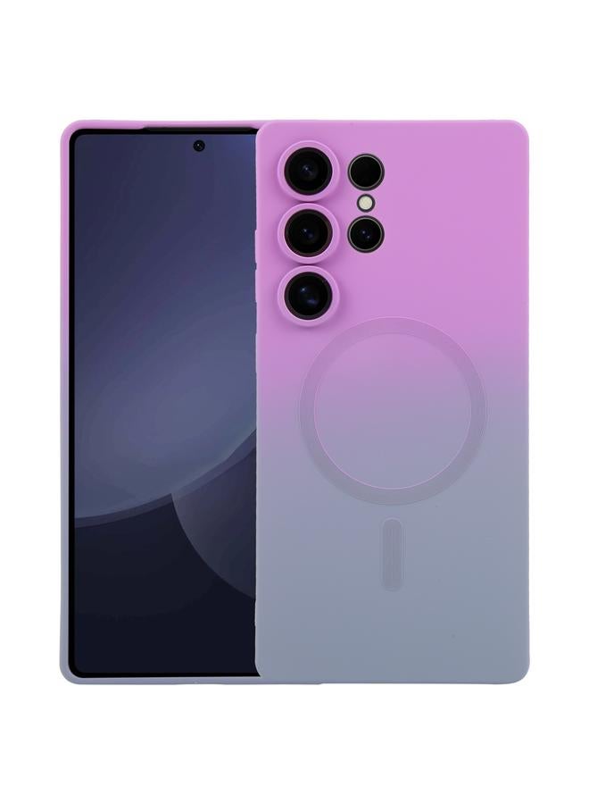 اس-توب جراب لهاتف Samsung Galaxy S25 Ultra 5G مصنوع من مادة TPU السائلة والسيليكون المتدرج اللون مع MagSafe - Image 1