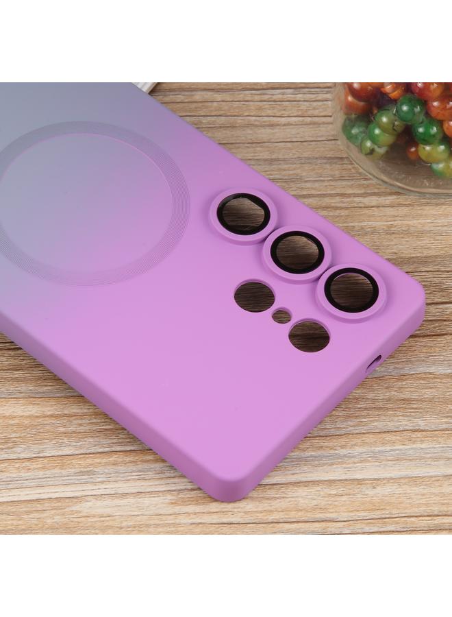 اس-توب جراب لهاتف Samsung Galaxy S25 Ultra 5G مصنوع من مادة TPU السائلة والسيليكون المتدرج اللون مع MagSafe - Image 4