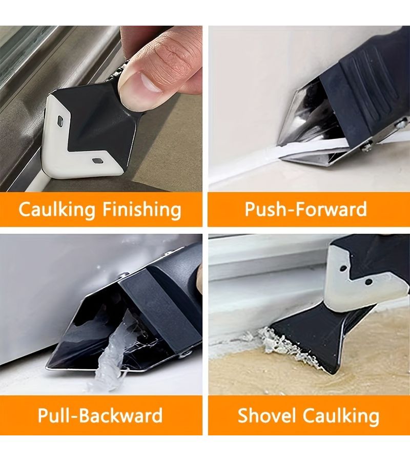 Six Piece Caulking Tool Kit With Sealant Gasket Accessories And Blade - Image 4