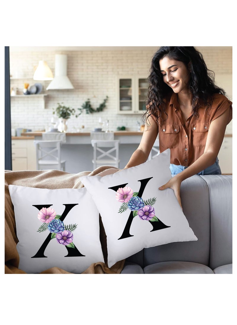 PRINTSHOP4ME - Cushion Cover with Filler with Your Favorite Letter in the Alphabet Printed -Give as a Gift to a Friend or Loved one - Image 1