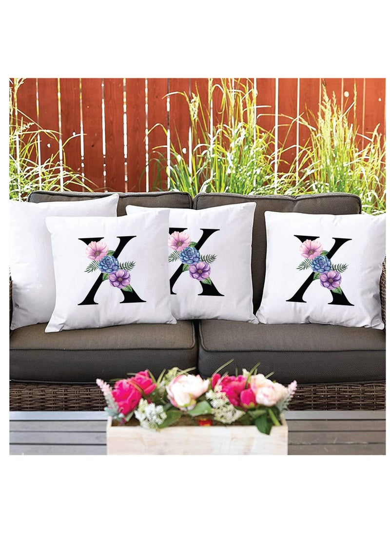PRINTSHOP4ME - Cushion Cover with Filler with Your Favorite Letter in the Alphabet Printed -Give as a Gift to a Friend or Loved one - Image 1
