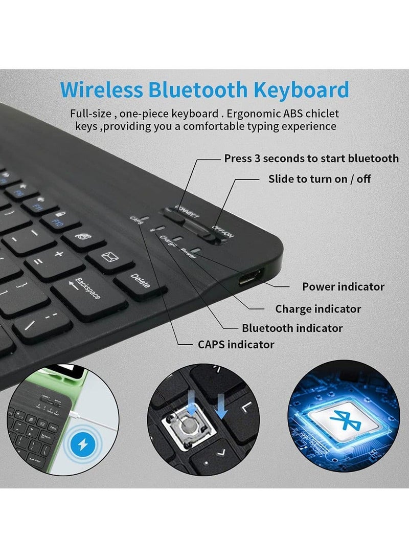 iPad Keyboard Case, with Magnetic Removable Wireless Keyboard (Support Arabic Typing), Suitable for iPad 10.2-inch 7 8 9 Generation iPad Pro 10.5 /iPad Air 3rd Gen 10.5''-Black - Image 5
