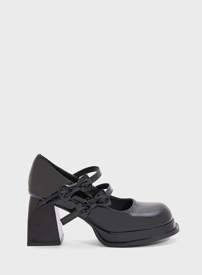 Ginger Heeled Mary-Jane Pump  - Image 1