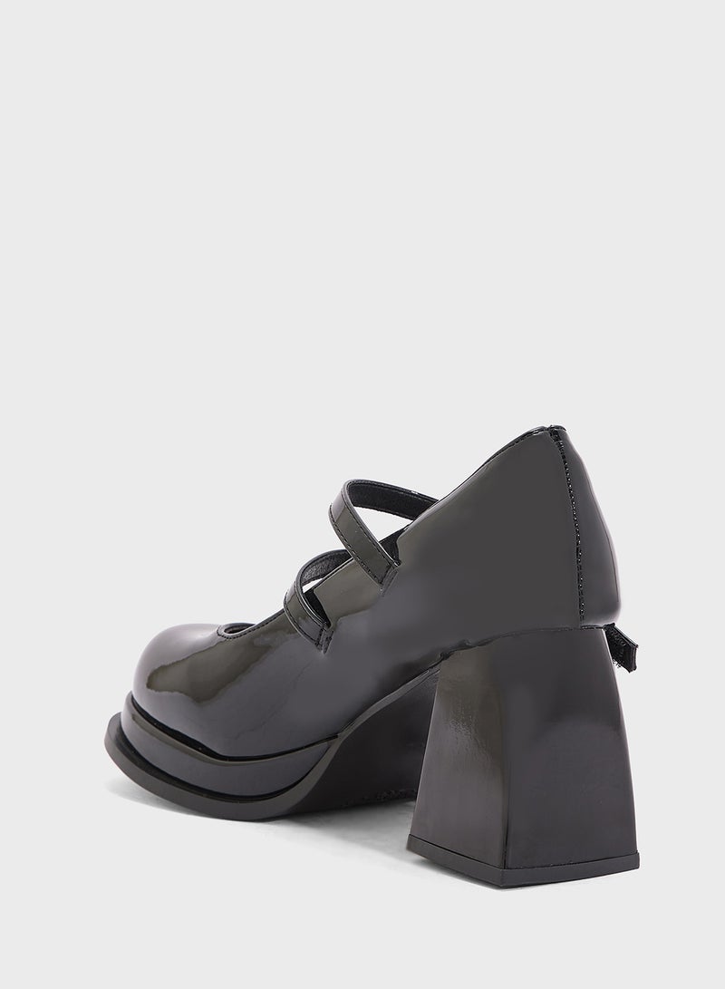 Ginger Heeled Mary-Jane Pump  - Image 3