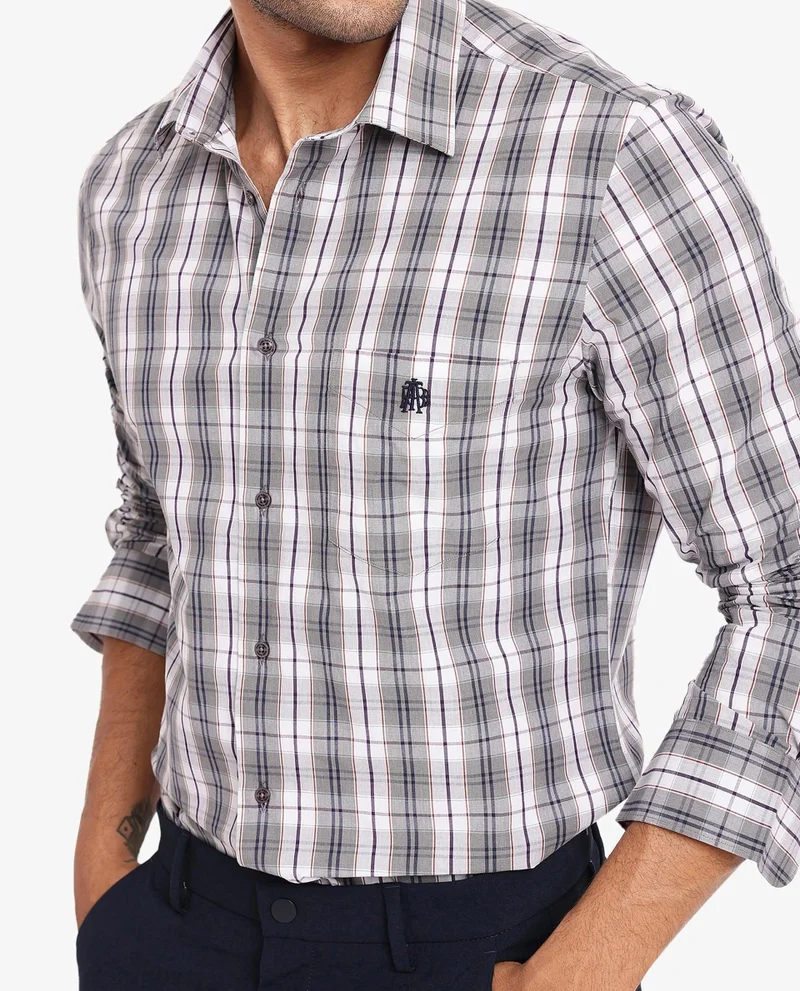 Rare Rabbit Men's Cotton Check Shirt