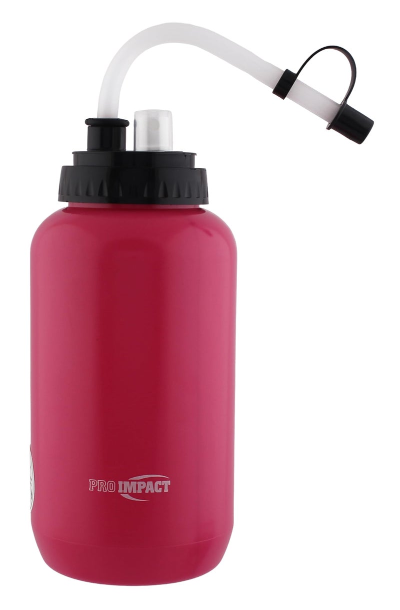 Pro Impact Squeezable Water Bottle with Bendable Long Straw and Spray cap - LDPE BPA Free Plastic - Hydration for Baseball Hockey Gym MMA Yoga Boxing Cycling Softball Football Lacrosse (35.5 Oz.) - Image 1