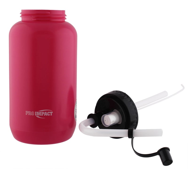 Pro Impact Squeezable Water Bottle with Bendable Long Straw and Spray cap - LDPE BPA Free Plastic - Hydration for Baseball Hockey Gym MMA Yoga Boxing Cycling Softball Football Lacrosse (35.5 Oz.) - Image 3