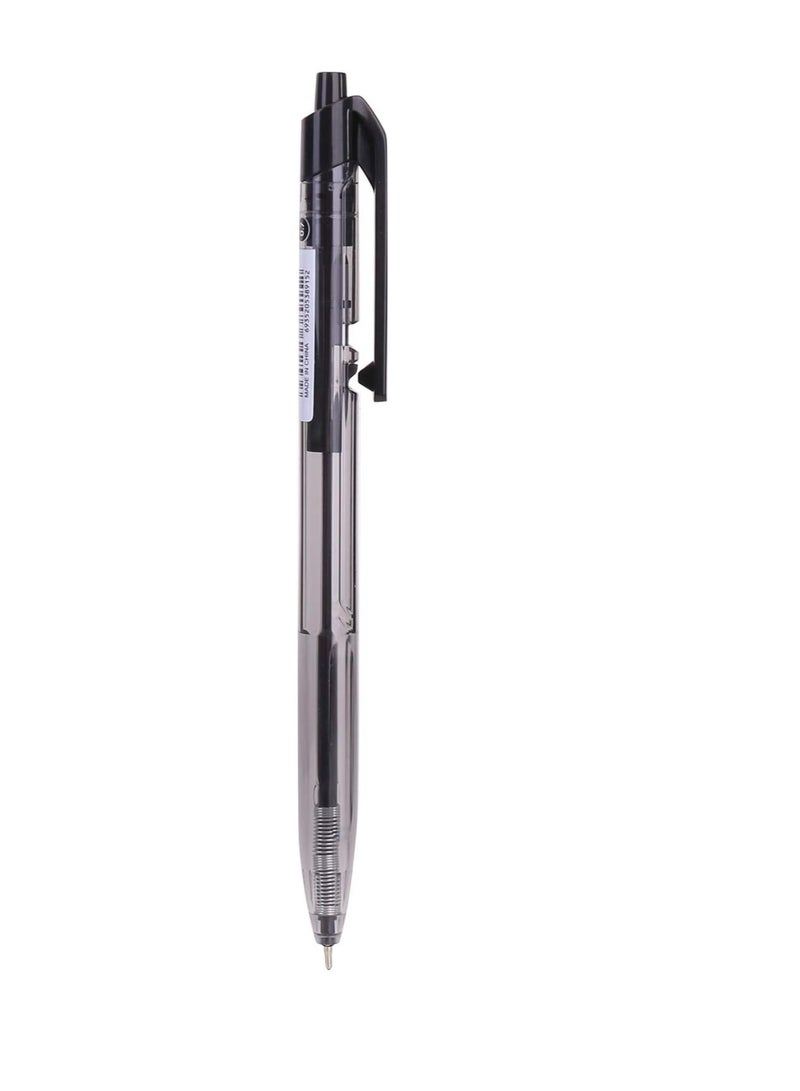 Deli 12-Piece Xtream Retractable Ballpoint Pen Black Ink - Image 2