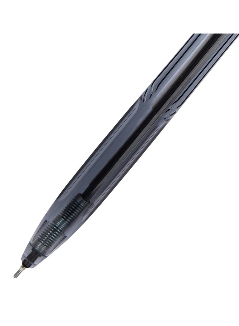 Deli 12-Piece Xtream Retractable Ballpoint Pen Black Ink - Image 3