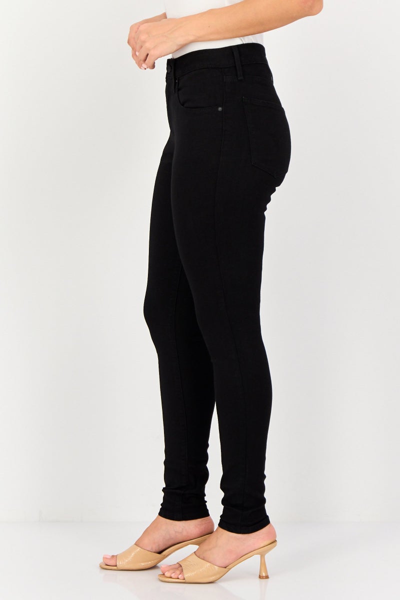 Levi's Women Regular Fit Solid Stretchable Denim, Black - Image 4