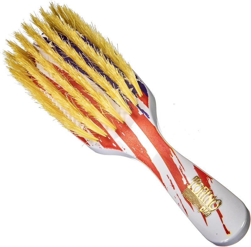 TORINO PRO WAVE BRUSHES BY BRUSH KING Torino Pro Wave Brush 2637 Row Medium bristles Shower Brush 100 Extra Long Pure Boar Bristles  Great Workhorse for Laying Down Your 360 Waves