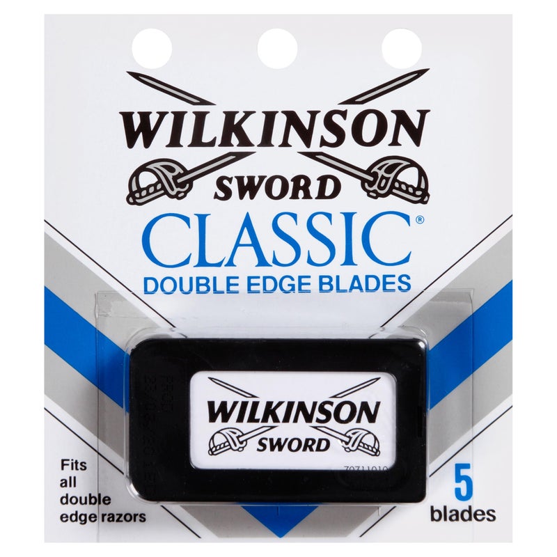 Wilkinson Sword Double Edge Razor Blade Refills for Men - 5 Count - Image 1
