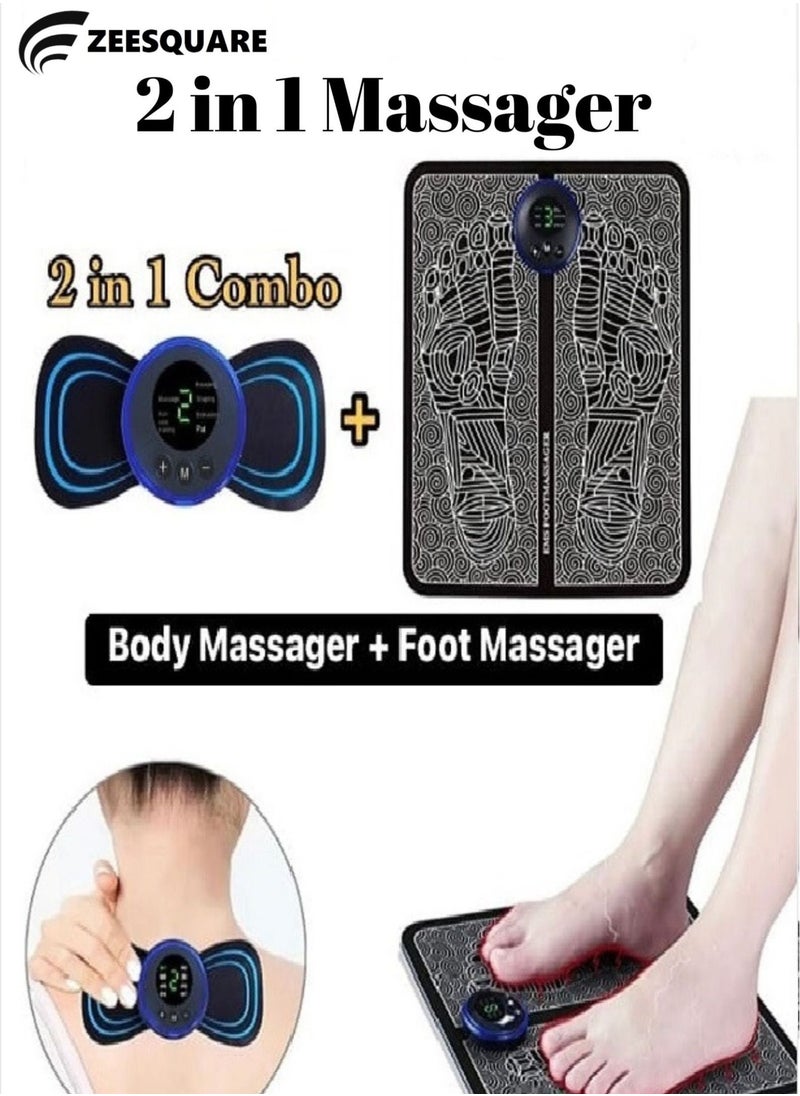 EMS Foot & Mini Massager 2 in 1 Bundle