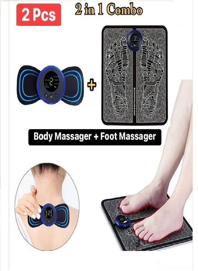EMS Foot & Mini Massager 2 in 1 Bundle