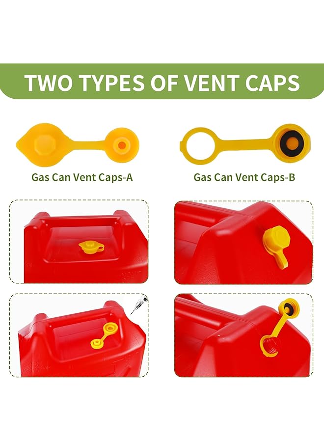 KASTWAVE Gas Can Spout Replacement, Anti-Spill Gas Can Nozzle Replacement, 2-Kit Gas Can Spouts No Leaky, Upgraded Replacement Gas Can Spout With Flexible Nozzle, Gas Can Vent, Fit For Most 1/2/5/10 Gal Can - Image 4