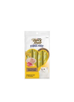 Fancy Feast Purina Puree Tuna Pouch with Chicken Flakes 