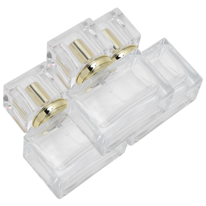 3pcs Glass Empty Perfume Bottle Makeup Refillable Perfume Spray Bottle DispenserGold - Image 2