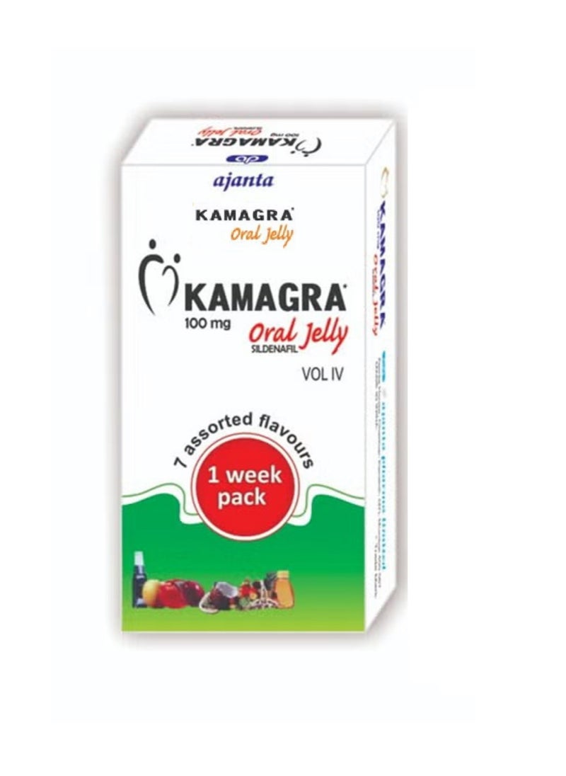 Generic Kamgraa Oral Jelly Vol 4 100mg حزمة أسبوع واحد لتحقيق أقصى قدر من التأثير 