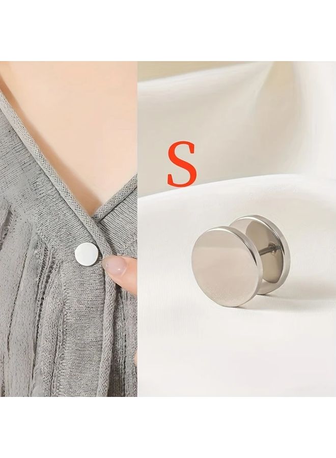 Detachable Spiral Collar Button For Tightening Collars Cuffs Sweaters 1pc Black 0 55in - Image 3