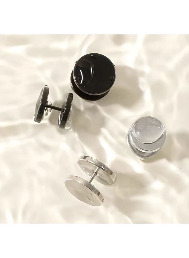 Detachable Spiral Collar Button For Tightening Collars Cuffs Sweaters 1pc Black 0 55in - Image 2