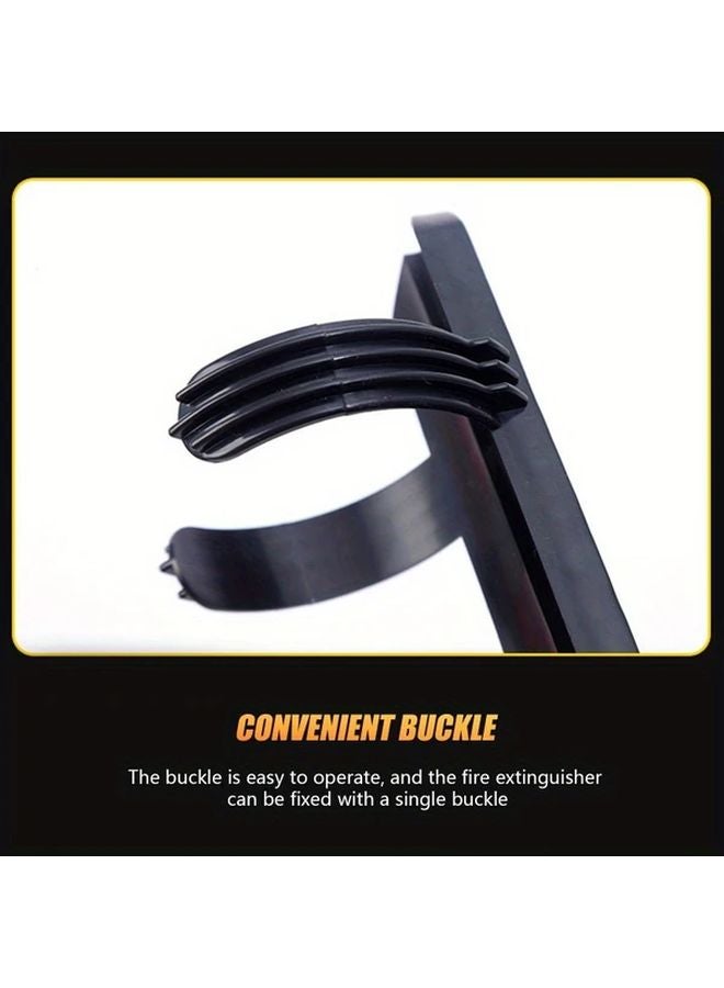 Black Car Fire Extinguisher Bracket Safe Holder Prevents Damage - Image 5