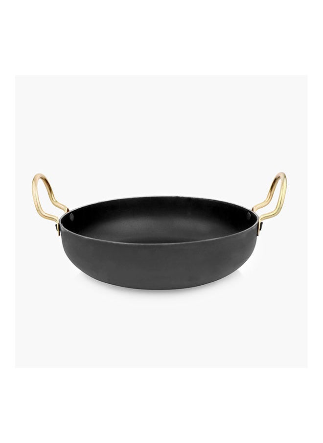 Home Box Ferric Wrought Iron Flat Bottom Kadhai  - Image 2