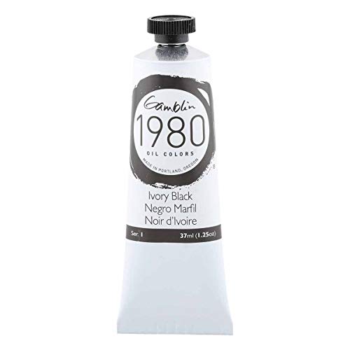Gamblin 1980 Oil Ivory Black 37Ml - Image 1