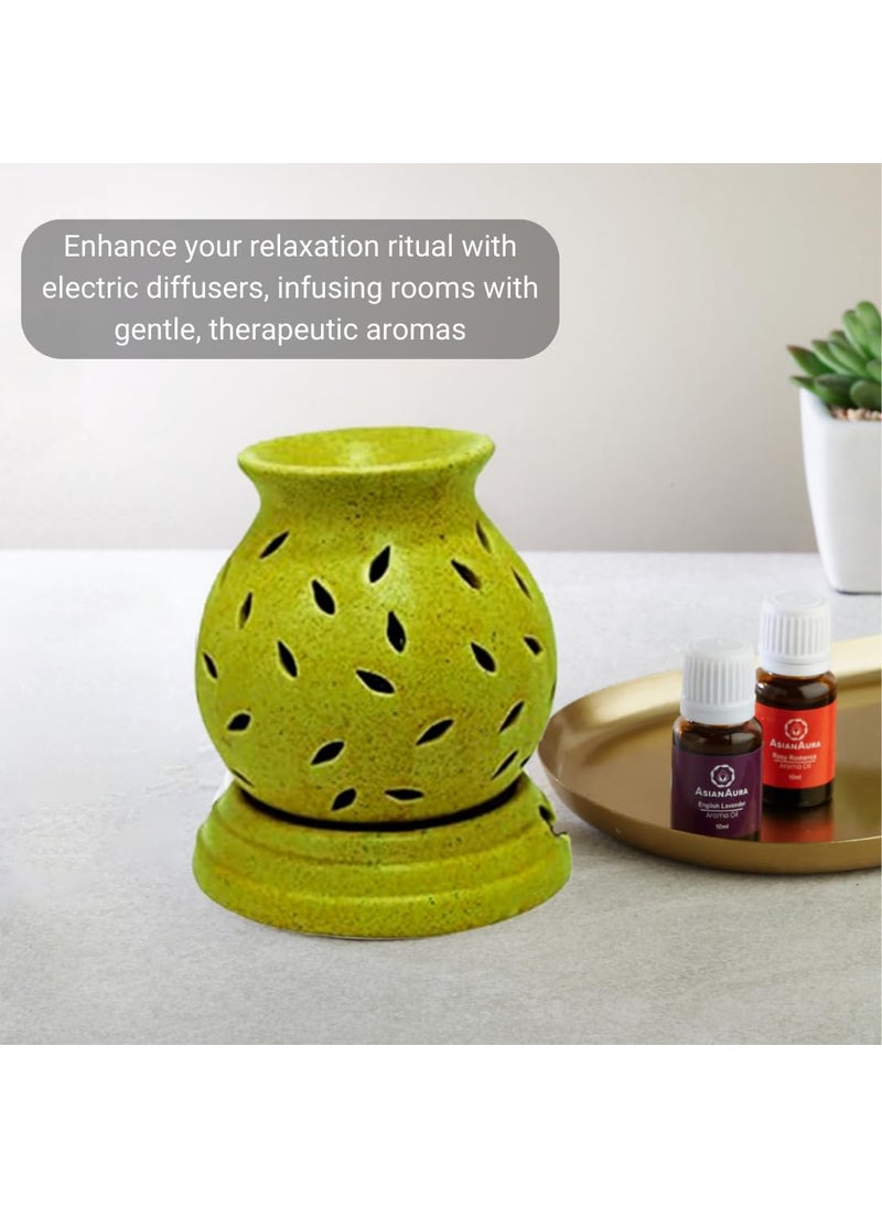 ASIAN AURA Asian Aura Electric Aroma Diffuser Set Mataki Shape Burner Fragrance Rosy Romance English Lavender  - Image 3