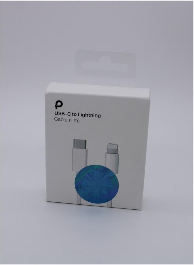 PROMASS 1m USB C to Lightning Cable for High Speed Data Transfer and Rapid Device Charging - Image 2