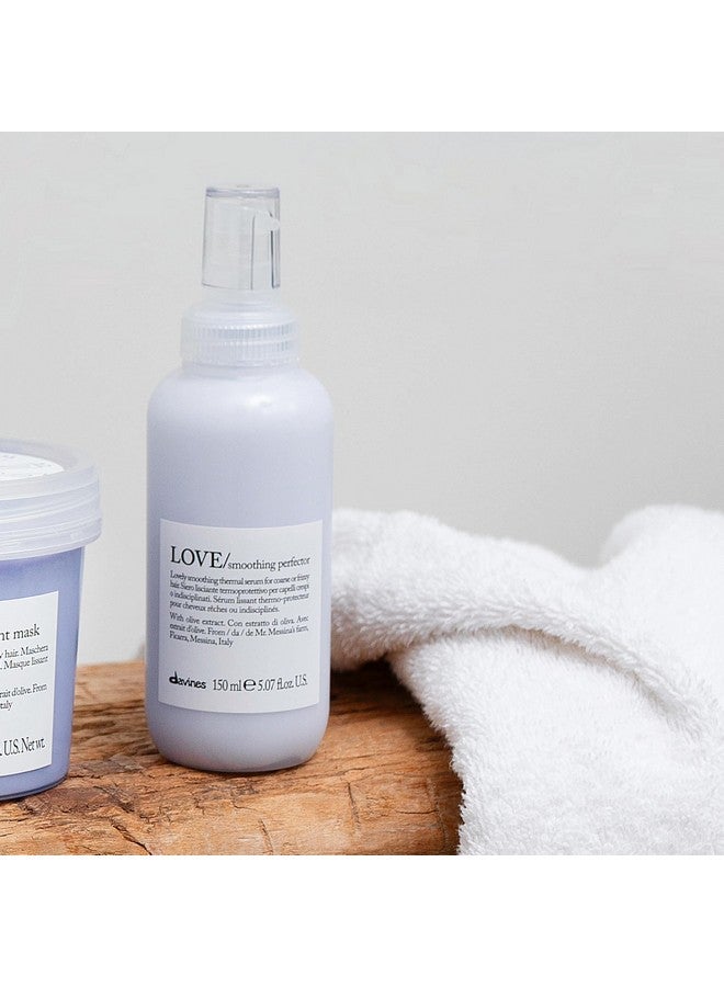 Davines LOVE Smoothing Perfector, Thermal Serum For Coarse Or Frizzy Hair, Tame And Nourish, 5 fl. oz. - Image 3