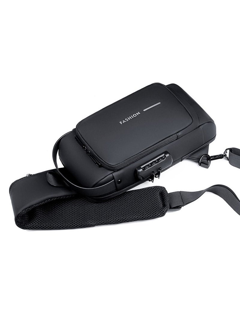 Men Multifunctional Waterproof Password Anti-theft Chest Bag - Image 4