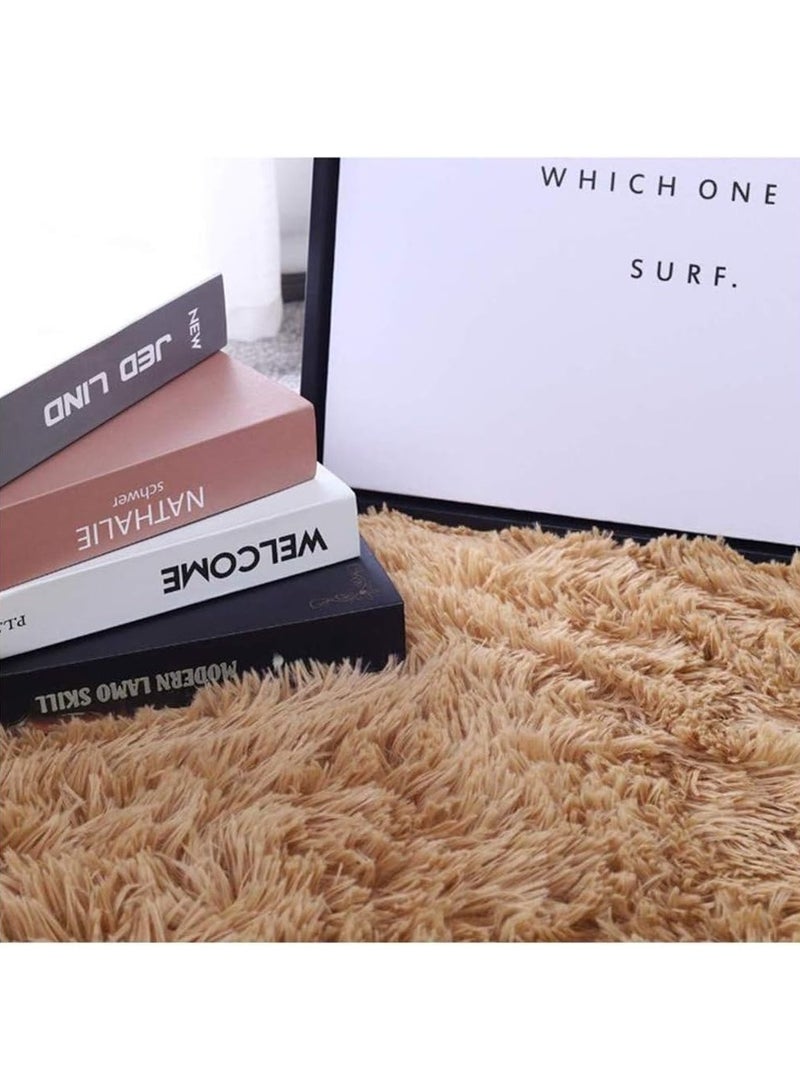 LINGWEI Round Fluffy Area Rugs Ultra Soft Round Faux Sheepskin Fur Area Rug Floor Carpet Mat - Image 3