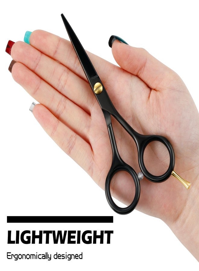 Cut it Mustache Scissors Set with Comb – 5.5” Titanium-Coated Stainless Steel Beard Scissors, Precision Beard Trimming Kits for Men with Wooden Comb, Sharp & Durable Grooming Tool - Image 5