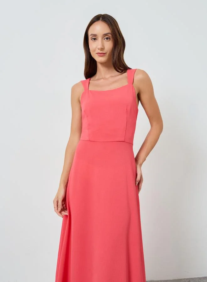 Maxim Creation  Women Pink Strappy A-Line Maxi Dress for Women | Best Price UAE