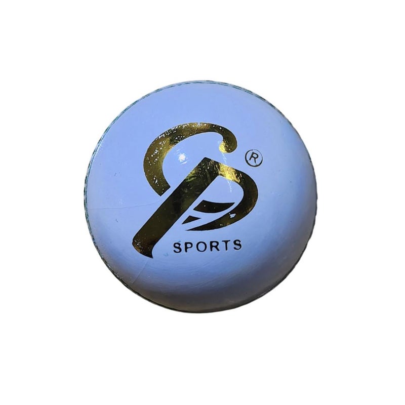 Premium White Leather Cricket Ball 4-Piece Hand Stitched Match Grade Tournament Ball