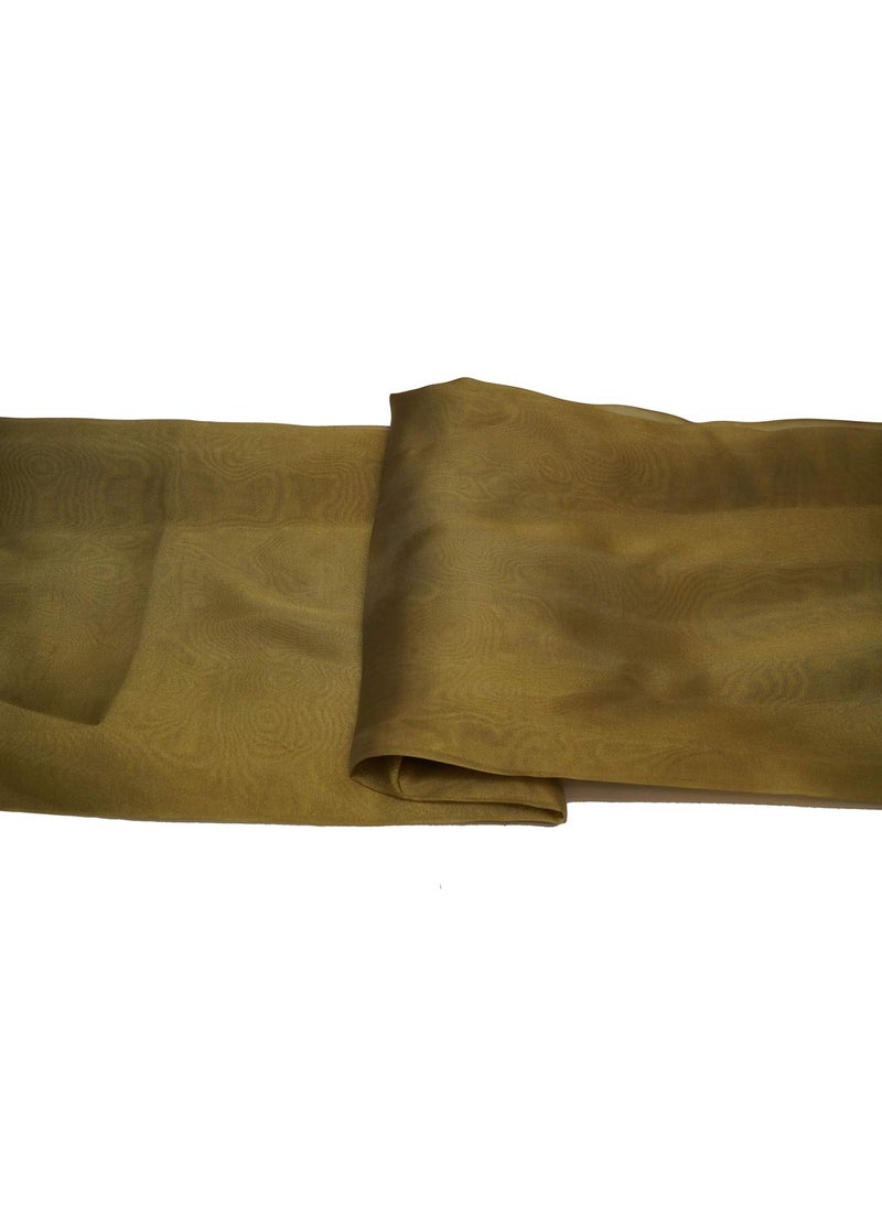 Pehnava Fab studio - Pehnava Fab Studio Tissue Organza Fabric for Dress Cloth Material for Use in Fancy Garments Making Frocks GownsDresses and Also Wrapping Party Wedding DecorationsTeal2 Meter - Image 1