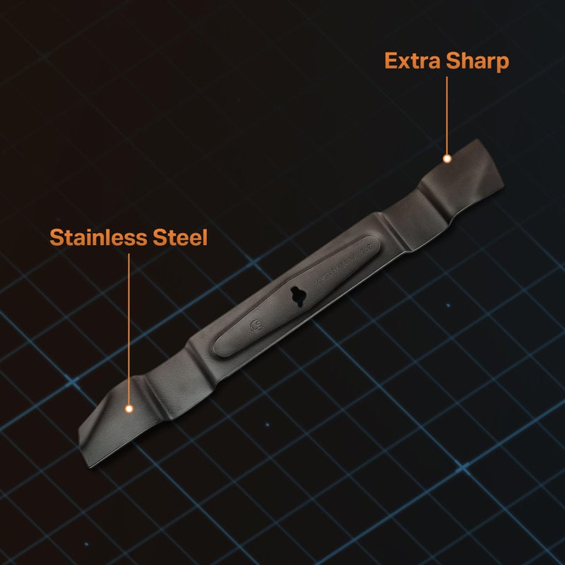 LawnMaster RMB1018X Replacement Mower Blade Stainless Steel 18-Inch for ME1218X - Image 3
