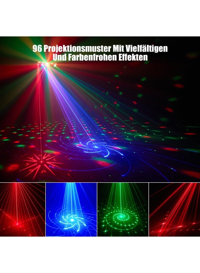 lanthour 6-in-1 Professional Party Lighting Set (with Remote Control) | UV RGB Effects | DMX and Sound Control | Ideal Stage Light for Parties, DJs, Clubs, and Halloween - Image 3