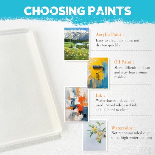 Vollence 8” X 10” Gel Printing Plate - Reusable Gel Monoprinting Plate for Press Art - Image 4