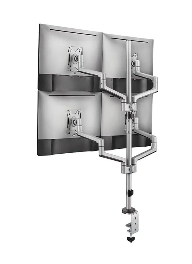Skill Tech SH72 C048 Premium Aluminum Articulating Monitor Mount for 17"-32" Screens, VESA 100x100, 6kg Load Capacity – Silver  - Image 3