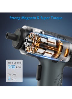 ASIV Electric Screwdriver Tool Set: 2500mAh Lithium Battery, 3.6V Mini Design, 200 RPM Speed, 5Nm Strong Torque, Essential for Home Maintenance  - Image 3